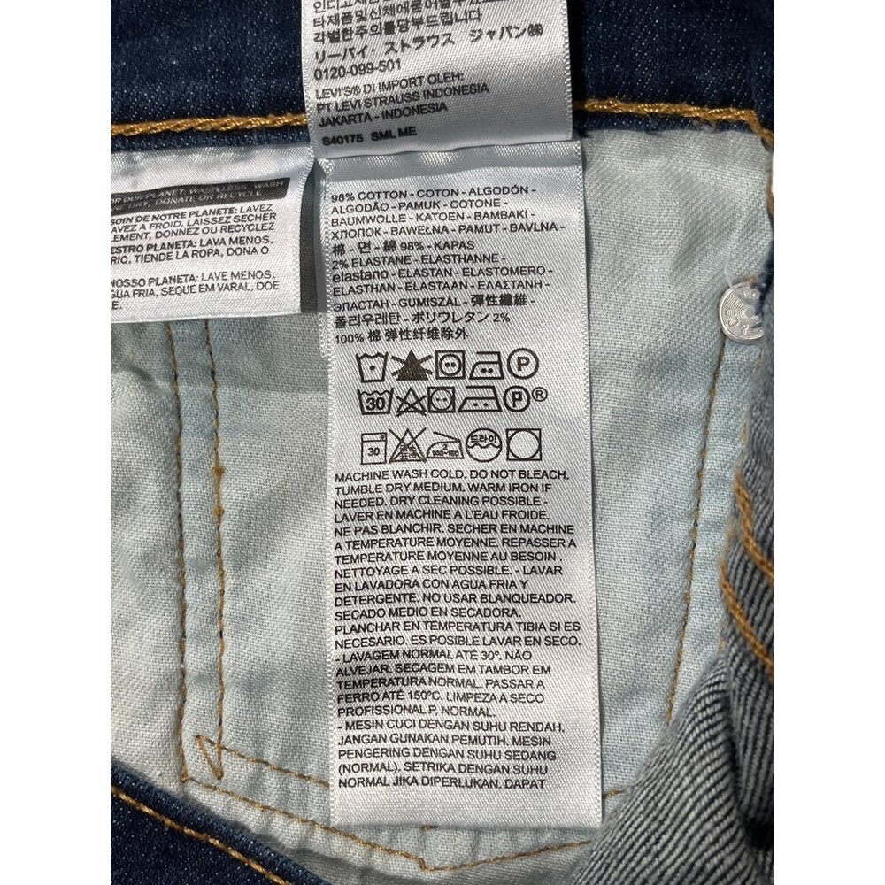 Levis 511 Slim Fit Mens Jeans 30x34 Dark Wash Denim Cotton Stretch 72h - Picture 4 of 7